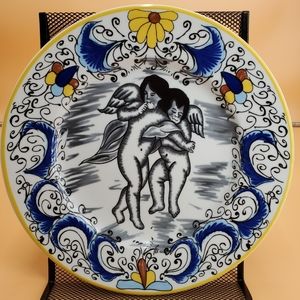 Vintage Mid-Century Decorative Plate PORVASAL 090/1 Made in Spain. (PT2)**